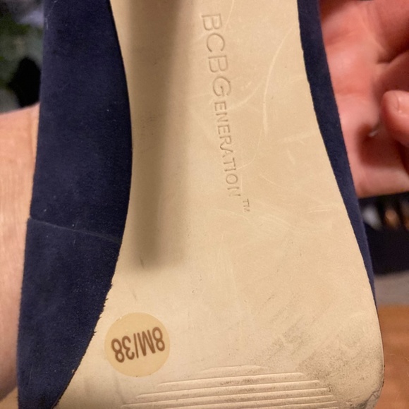 Blue suede high heel - Picture 7 of 7